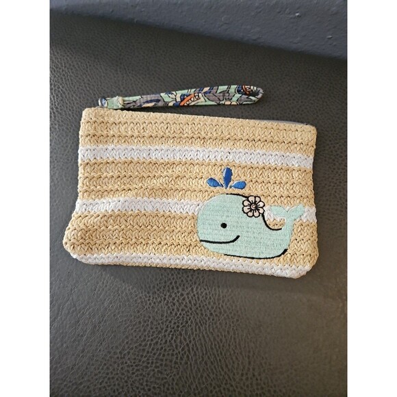 Vera Bradley‎ Seashore Beach Wristlet Fan Flowers 8"Lx5"T (A176) - Picture 1 of 8